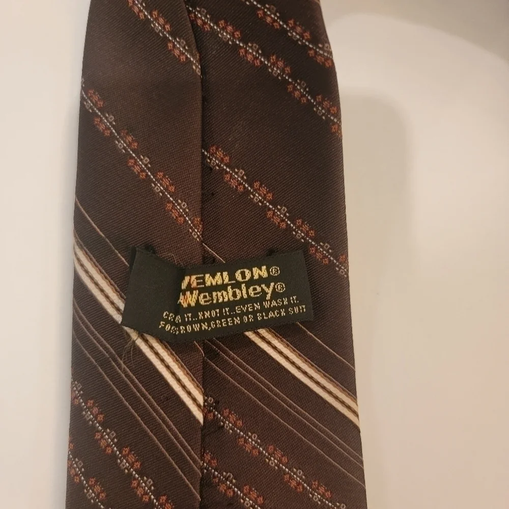 Vintage Men's Wemlon by Wembley Tie Retro 70s‎